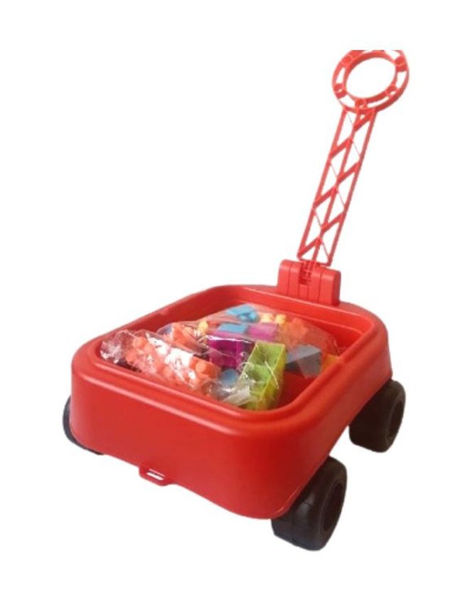 Kodomo Playhouse Wagon with Building Blocks edamama